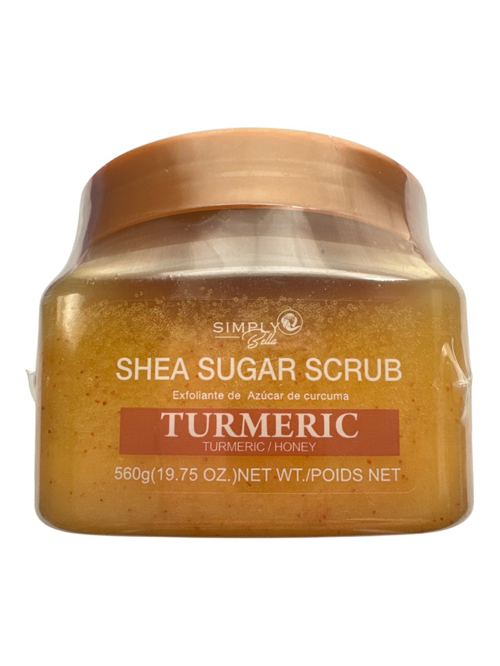Simply Bella Shea Sugar Scrub - Turmeric/Honey